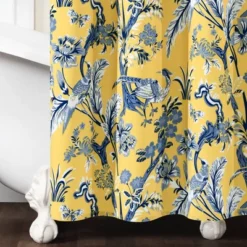 Dolores Shower Curtain Yellow - Lush Décor -Beautiful House GUEST 014c1407 349e 449d 8b89 1fb4fa247e3a