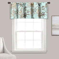 18"x52" Botanical Garden Light Filtering Window Valance - Lush Décor -Beautiful House GUEST 038115f9 f8fd 4bcc 90ee 83ebad78f1bd