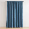 38"x34" Lush Decor Glam Pleated Velvet Light Filtering Window Curtain Panels Blue Pair