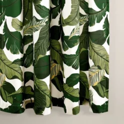 2pk 52"x63" Light Filtering Tropical Paradise Curtain Panels Green - Lush Décor -Beautiful House GUEST 05ed08cb fe94 471e 9bd2 67f4617eff5c