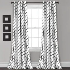 Set Of 2 Feather Arrow Geo Light Filtering Window Curtain Panels - Lush Décor -Beautiful House GUEST 0677cd05 a32d 4b6d 9ec0 69f646f998b7