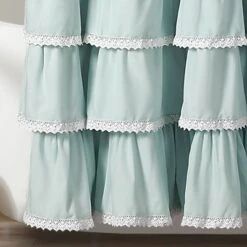 72"x72" Ella Lace Ruffle Shower Curtain - Lush Décor -Beautiful House GUEST 071f0072 6322 4460 ac1b b787f4027f1c