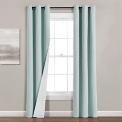 Lush Décor Insulated Grommet Blackout Window Curtain Panels Set -Beautiful House GUEST 075a066a 1622 4552 8b05 5e6594e317e8