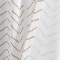 72"x72" Hygge Modern Arrow Linen Shower Curtain - Lush Décor -Beautiful House GUEST 079bd6b3 ac2f 49cb af23 8a379d321a41