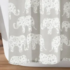 72"x72" Kids' Elephant Parade Shower Curtain - Lush Décor -Beautiful House GUEST 089cdd34 364a 44a0 a716 5aea347d7204
