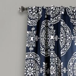 2pk 52"x84" Light Filtering Karmen Medallion Curtain Panels - Lush Décor