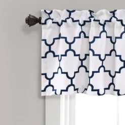 52"x18" Bellagio Room Darkening Valance - Lush Décor