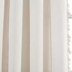 Lush Décor Linen Tassel Window Curtain Panel Single Light Linen 40X84 -Beautiful House GUEST 09ea0e47 6f44 40ec 8572 f65c0a5d3423