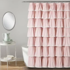 72"x72" Ruffle Shower Curtain - Lush Décor -Beautiful House GUEST 0a474db2 5455 496e a1e3 ee73a5a0ab33