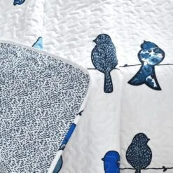 Lush Decor Rowley Birds Throw Blue -Beautiful House GUEST 0a6c1665 2b18 4d77 8ac0 4e205d246a70