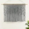 30"x40" Boho Macrame Leaf Cotton Kitchen Curtain Valance - Lush Décor