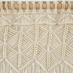 40"x30" Boho Macrame Tassel Cotton Window Valance Tan - Lush Décor -Beautiful House GUEST 10b2fd9c 898d 4e5f b14c 1745e1ff3ab8
