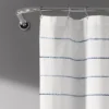 Ombre Striped Yarn Dyed Cotton Shower Curtain - Lush Décor
