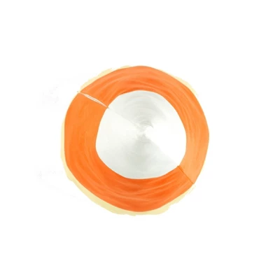 16"x9" Candy Corn Shaped Halloween Novelty Throw Pillow - Lush Décor 1 16"x9" Candy Corn Shaped Halloween Novelty Throw Pillow - Lush Décor