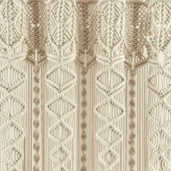 Boho Macrame Textured Cotton Window Curtain Panel - Lush Décor 11 Boho Macrame Textured Cotton Window Curtain Panel - Lush Décor -Beautiful House GUEST 12b2f8ef 924c 4211 ab43 919dad8566fb