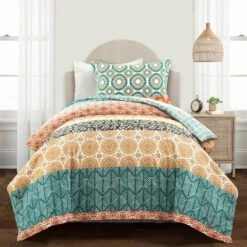 3pc Bohemian Stripe Cotton Duvet Cover Set - Lush Décor -Beautiful House GUEST 1333a58f c691 4790 8886 356268e04077