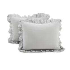 Lush Décor 3pc Full/Queen Reyna 100% Cotton Duvet Cover Set Light Gray -Beautiful House GUEST 134fba61 f442 454c b8b4 4a5eb895caeb