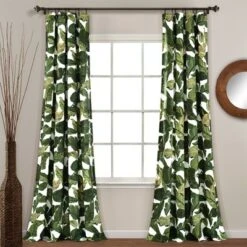 Set Of 2 Tropical Paradise Window Curtain Panels Green - Lush Décor 9 Set Of 2 Tropical Paradise Window Curtain Panels Green - Lush Décor -Beautiful House GUEST 144909cb 41ee 4eb2 9ec0 41817980d62c