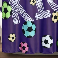 72"x72" Girls Soccer Kick Single Shower Curtain - Lush Décor -Beautiful House GUEST 15cf34f6 4e3d 47e2 80a5 d35ffc2de122