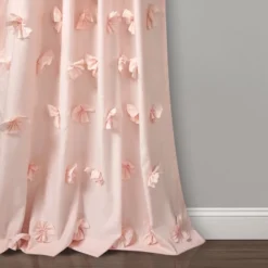 Lush Décor Riley Window Curtain Panel Blush Single 54x84 -Beautiful House GUEST 1617a4a3 3601 4fdf a053 f60b42ef3ed2