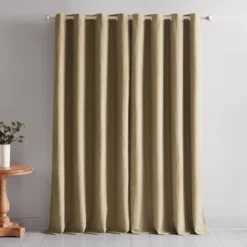 52"x84" Lush Decor Meena Slub 100% Blackout Window Curtain Panels Golden Wheat Pair -Beautiful House GUEST 162c87f2 c135 49e3 bba2 6536f27fa5d4