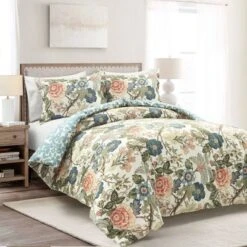 3pc Sydney Cotton Duvet Cover Set Green/Blue - Lush Décor 15 3pc Sydney Cotton Duvet Cover Set Green/Blue - Lush Décor -Beautiful House GUEST 17482246 d644 42d0 add3 b228bd05c17c