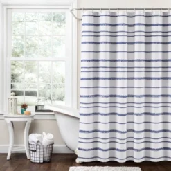 Striped Clip Jacquard Shower Curtain - Lush Décor 11 Striped Clip Jacquard Shower Curtain - Lush Décor -Beautiful House GUEST 17c20394 d1e2 4819 9d72 75228de53717