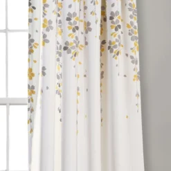 Lush Décor Weeping Flower Light Filtering Window Curtain Panels Yellow/Gray 52X108+2 Set 13 Lush Décor Weeping Flower Light Filtering Window Curtain Panels Yellow/Gray 52X108+2 Set -Beautiful House GUEST 1a2dd5f2 99a7 470d 95c9 ba87c3afae61