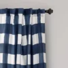 Set Of 2 Kelly Checker Light Filtering Window Curtain Panels - Lush Décor