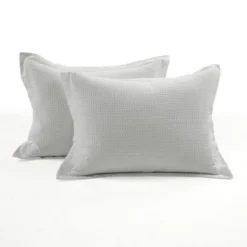 Lush Décor 3pc Haniya Solid Waffle Woven 100% Cotton Textured Comforter Set -Beautiful House GUEST 1bce4a35 6532 4c64 a801 a4a6154968be