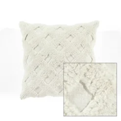 20"x20" Oversize Tufted Diagonal Square Throw Pillow White - Lush Décor 7 20"x20" Oversize Tufted Diagonal Square Throw Pillow White - Lush Décor -Beautiful House GUEST 1db6488a c827 4bbf b41e 7b7b7bb53561