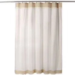 Adelyn Pom Pom Shower Curtain Neutral - Lush Décor -Beautiful House GUEST 1dd4f0a3 4673 4375 bdc8 5a65bcc86137