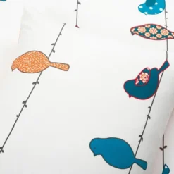 3pc Rowley Birds Cotton Duvet Cover Set - Lush Décor -Beautiful House GUEST 1de53a70 439a 4439 86ea 2ce9afdca93f