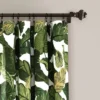 Set Of 2 Tropical Paradise Window Curtain Panels Green - Lush Décor