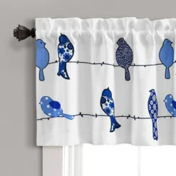 18"x52" Rowley Birds Light Filtering Valance - Lush Décor -Beautiful House GUEST 1f3fadf6 0459 4259 8fec b00f8b112673