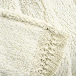 50"x60" Sherpa Tassel Fringe Throw Blanket - Lush Décor