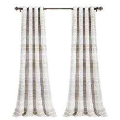 Set Of 2 Hygge Geo Light Filtering Window Curtain Panels - Lush Décor -Beautiful House GUEST 214d4a6d 6247 4c88 836c 222856fef7b6