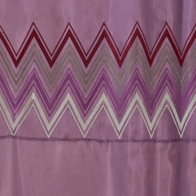 Myra Shower Curtain Purple - Lush Décor 2 Myra Shower Curtain Purple - Lush Décor - Image 2