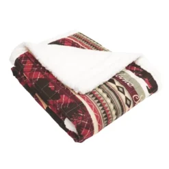Lush Décor 50"x60" Holiday Lodge Faux Shearling Throw Blanket Red/Brown 5 Lush Décor 50"x60" Holiday Lodge Faux Shearling Throw Blanket Red/Brown -Beautiful House GUEST 238b0c47 6530 4303 9003 b17daf7e65bb