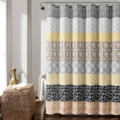 Bohemian Stripe Shower Curtain - Lush Décor -Beautiful House GUEST 2462f17b 01bf 4ef0 bc92 a656474da04c