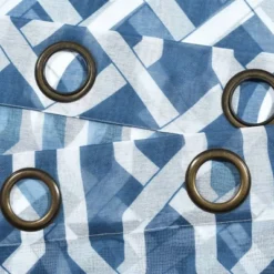 2pk 52"x84" Sheer Edward Trellis Curtain Panels Navy - Lush Décor -Beautiful House GUEST 24da3006 9372 470a 89aa 3fef608d69c4