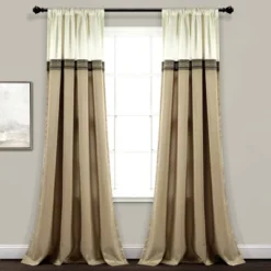Set Of 2 (84"x54") Terra Light Filtering Window Curtain Panels - Lush Décor 11 Set Of 2 (84"x54") Terra Light Filtering Window Curtain Panels - Lush Décor -Beautiful House GUEST 2590e820 7fed 4d45 9694 2ab4e07f3cb7