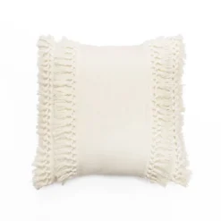 20"x20" Oversize Modern Tassel Square Throw Pillow - Lush Décor -Beautiful House GUEST 28fdc9ae 9c6e 4803 90e9 fb770165e66d