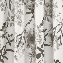 2pk 52"x95" Light Filtering Botanical Garden Curtain Panels Gray/White - Lush Décor -Beautiful House GUEST 29995989 f0ff 4824 be62 b02be9b2290d