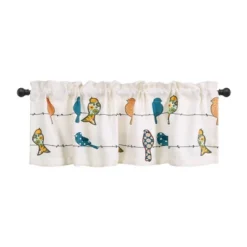 18"x52" Rowley Birds Light Filtering Valance - Lush Décor -Beautiful House GUEST 29d36134 d825 4981 81a9 7395faf8176f