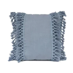 20"x20" Oversize Modern Tassel Square Throw Pillow - Lush Décor -Beautiful House GUEST 2c163190 3e4b 40d2 8a12 d7bffb95880a