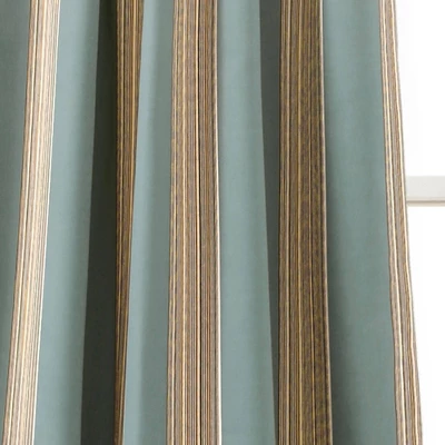 Set Of 2 Julia Striped Room Light Filtering Curtain Panels - Lush Décor 2 Set Of 2 Julia Striped Room Light Filtering Curtain Panels - Lush Décor - Image 2