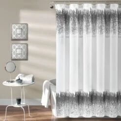 Single Shimmer Sequins Shower Curtain - Lush Décor -Beautiful House GUEST 2c5010d9 35e5 4300 9a4d 7a7c7f802aa3