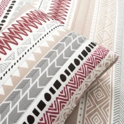 Southwest Stripe Quilt & Sham Set Red/Neutral - Lush Décor -Beautiful House GUEST 2c868039 5e72 454c 9b87 6447d47992b8