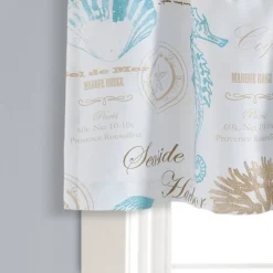 52"x18" Harbor Life Window Valance Blue - Lush Décor 6 52"x18" Harbor Life Window Valance Blue - Lush Décor -Beautiful House GUEST 2c982ecb 9bc8 4612 b075 488cfebccf0c